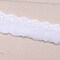 1 Yard White Cotton Eyelet Lace Trim Finished on One Side for Quilting and Sewing Crafts